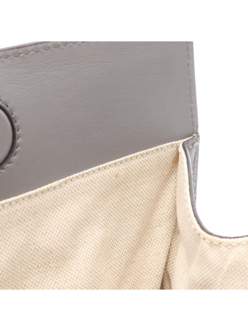 Gucci Tote GG Ribbon Gray Leather - Picture 5 of 9